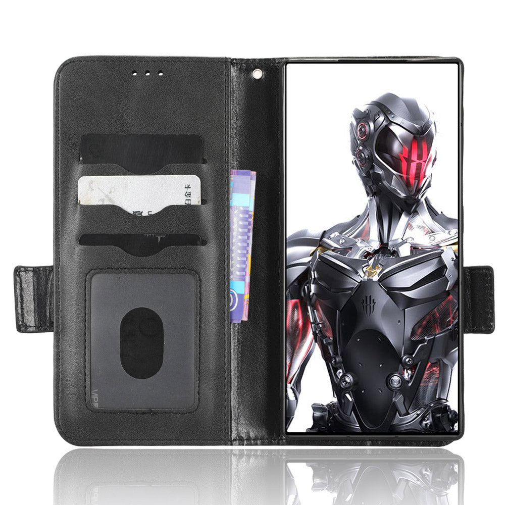 For ZTE nubia Red Magic 8 Pro 5G Magic 8 Pro 5G Phone Case PU Leather Imprinted Triangle Pattern Stand Phone Cover with Wallet For ZTE nubia Red Magic 8 Pro 5G Magic 8 Pro 5G Phone Case PU Leather Imprinted Triangle Pattern Stand Phone Cover with Wallet